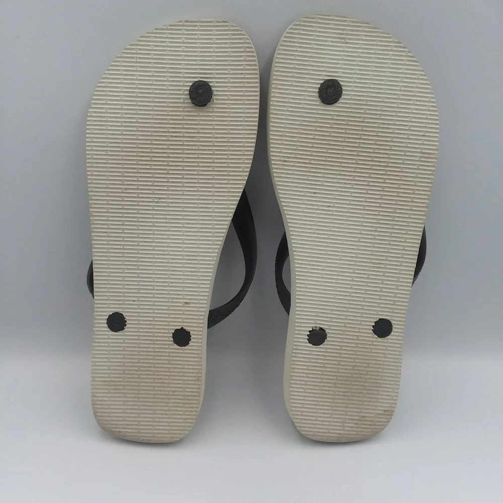 Havaianas Flip Flops Graphic‎ Print Thong Sandals Beach Pool Slides US9 EUR41/42